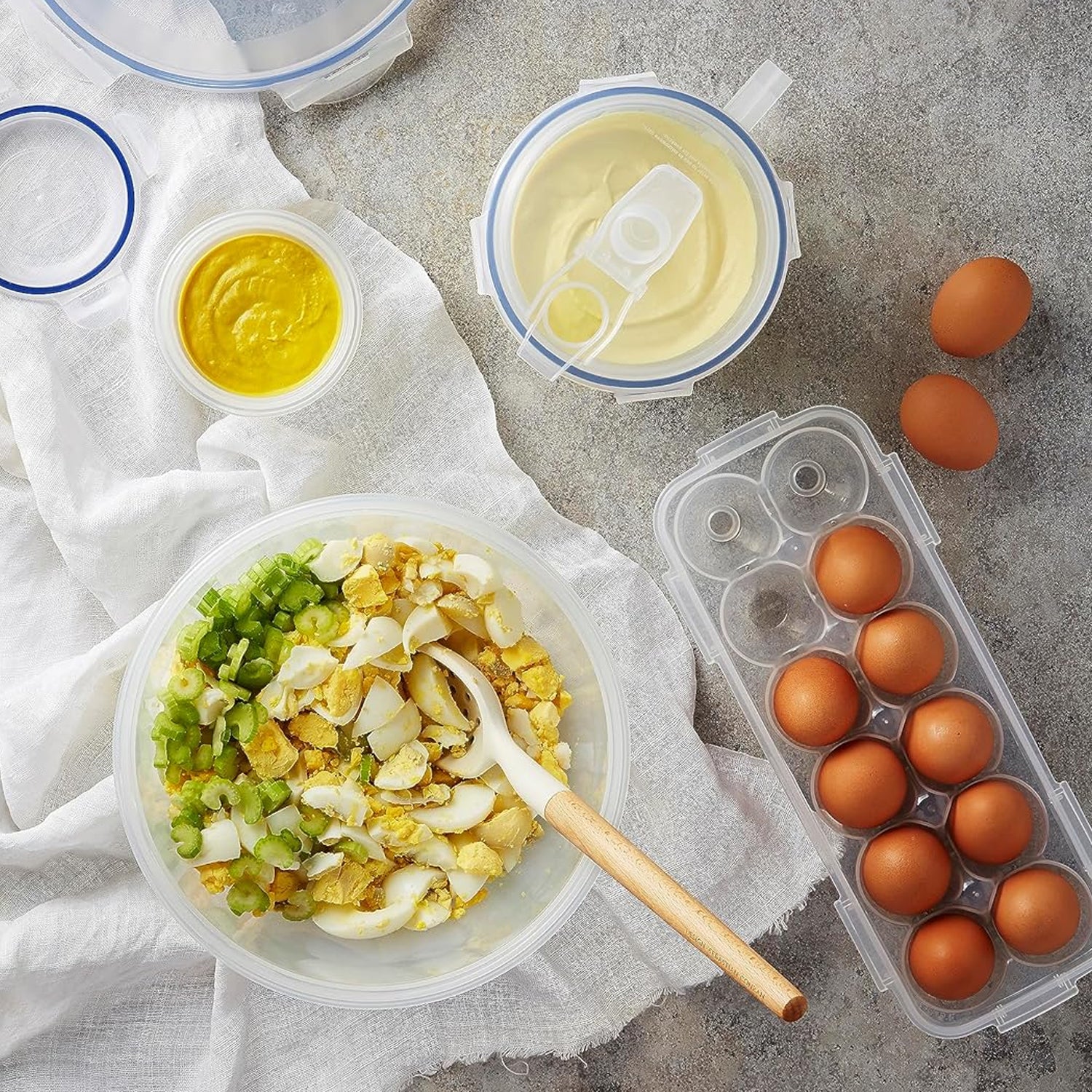 Lock-Clip Refrigerator Egg Storage Box - (1 Pc) Lock-Clip Refrigerator Egg Storage Box - (1 Pc)